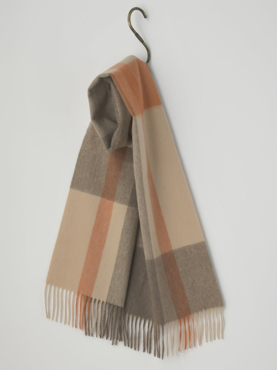 filpucci】カシミヤ100％MIXチェックマフラー⑥ – プラチナカシミヤ