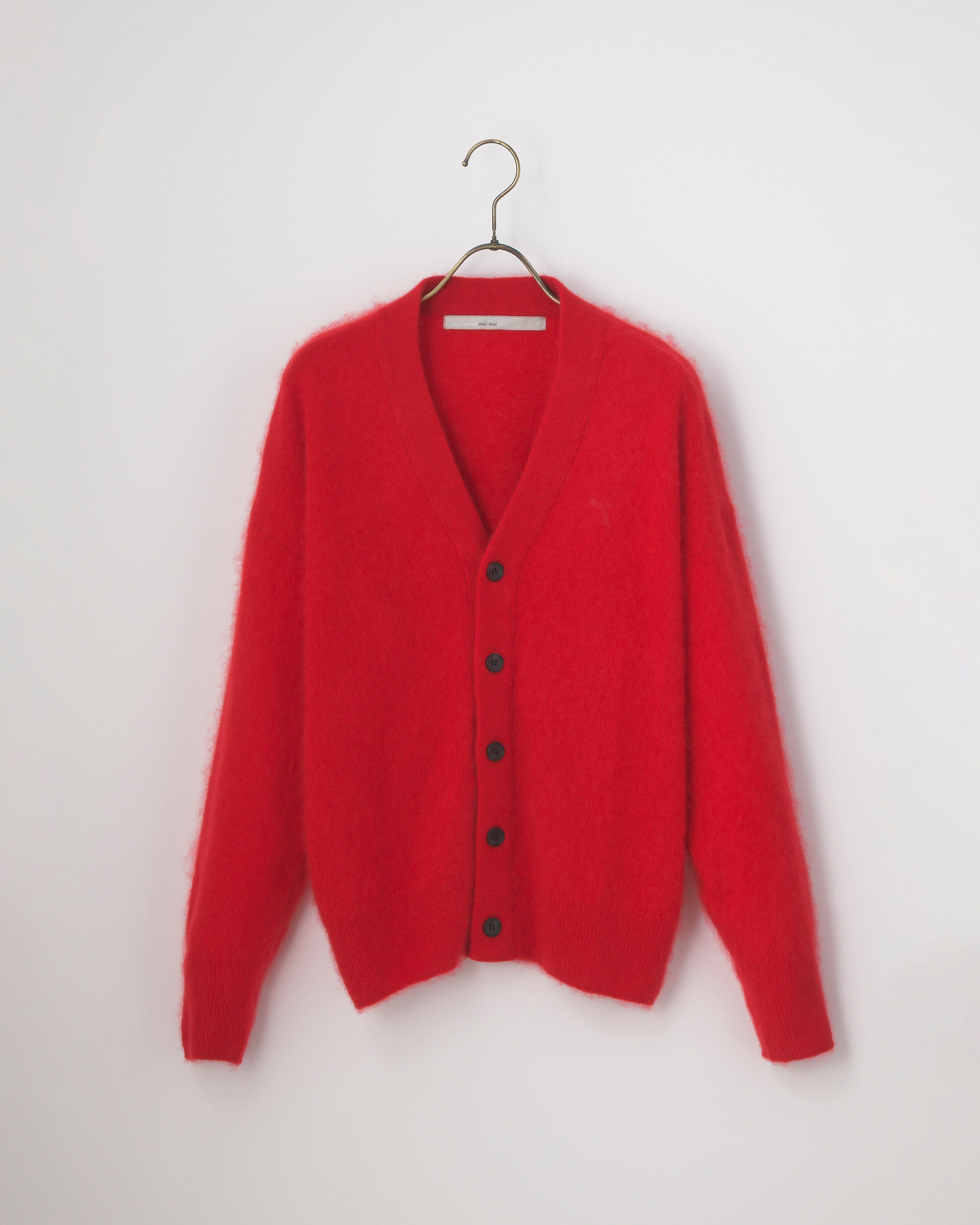 PLATINUM mei-mei】25-26 カシミヤ100％ミンク加工カーディガン