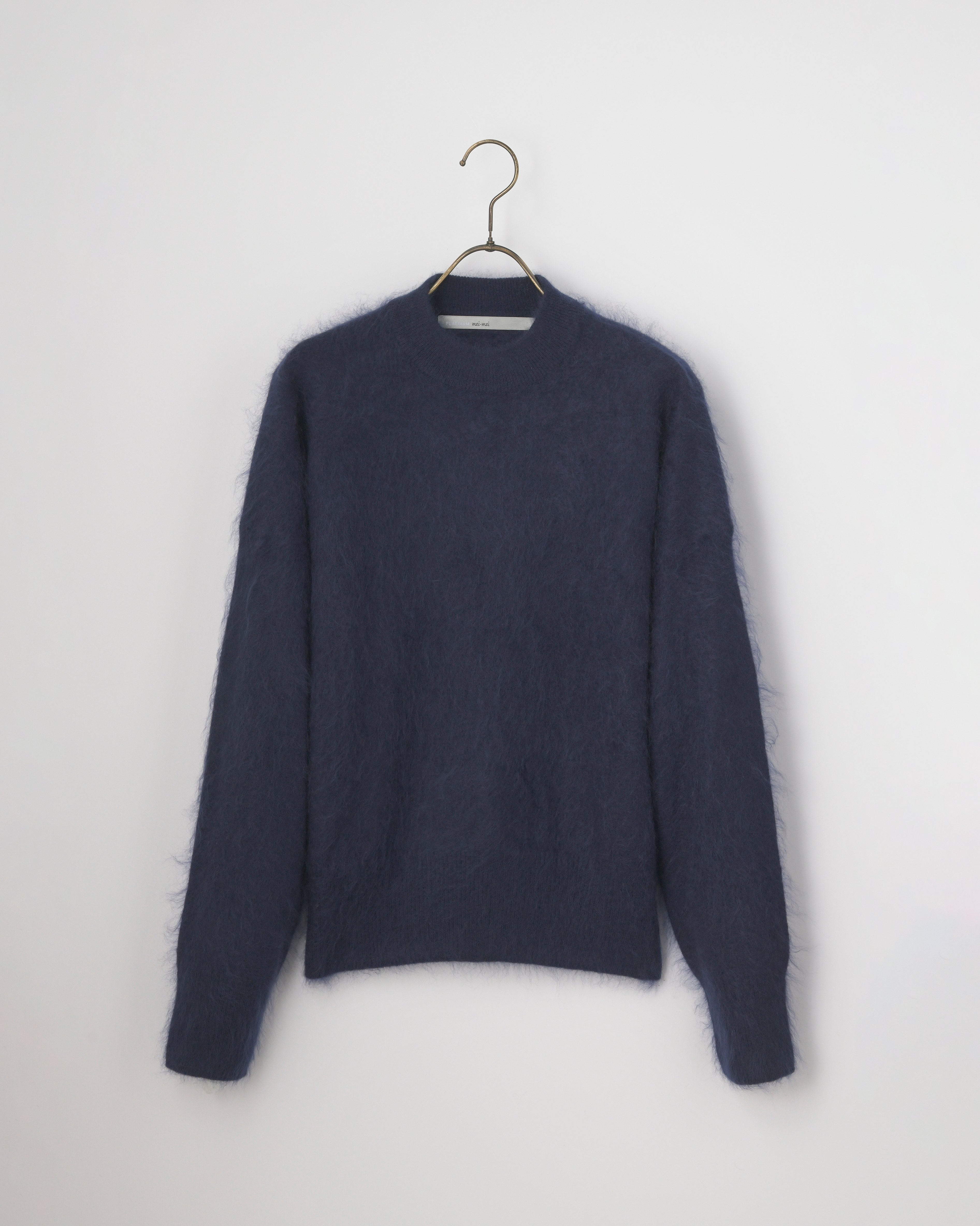 PLATINUM mei-mei】25-26 カシミヤ100％ミンク加工クルーネック