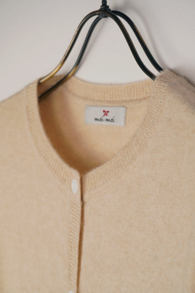 【mei-mei】25カシミヤ100％ベーシックカーディガン