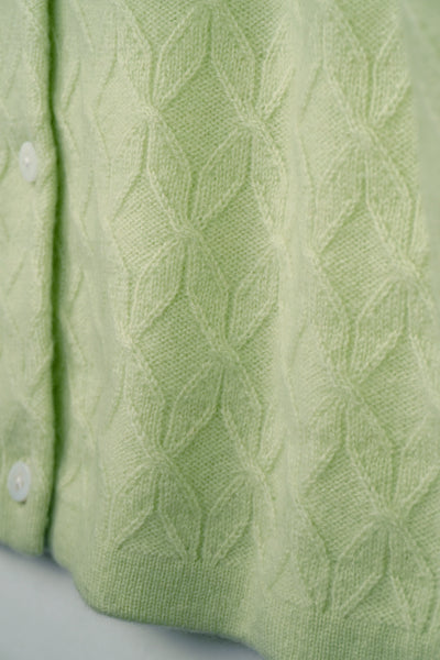 【mei-mei】カシミヤ100％フラワーキャンディー②カーディガン