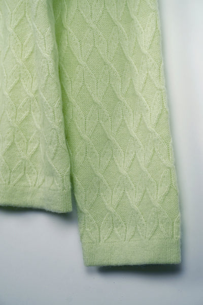 【mei-mei】カシミヤ100％フラワーキャンディー②カーディガン