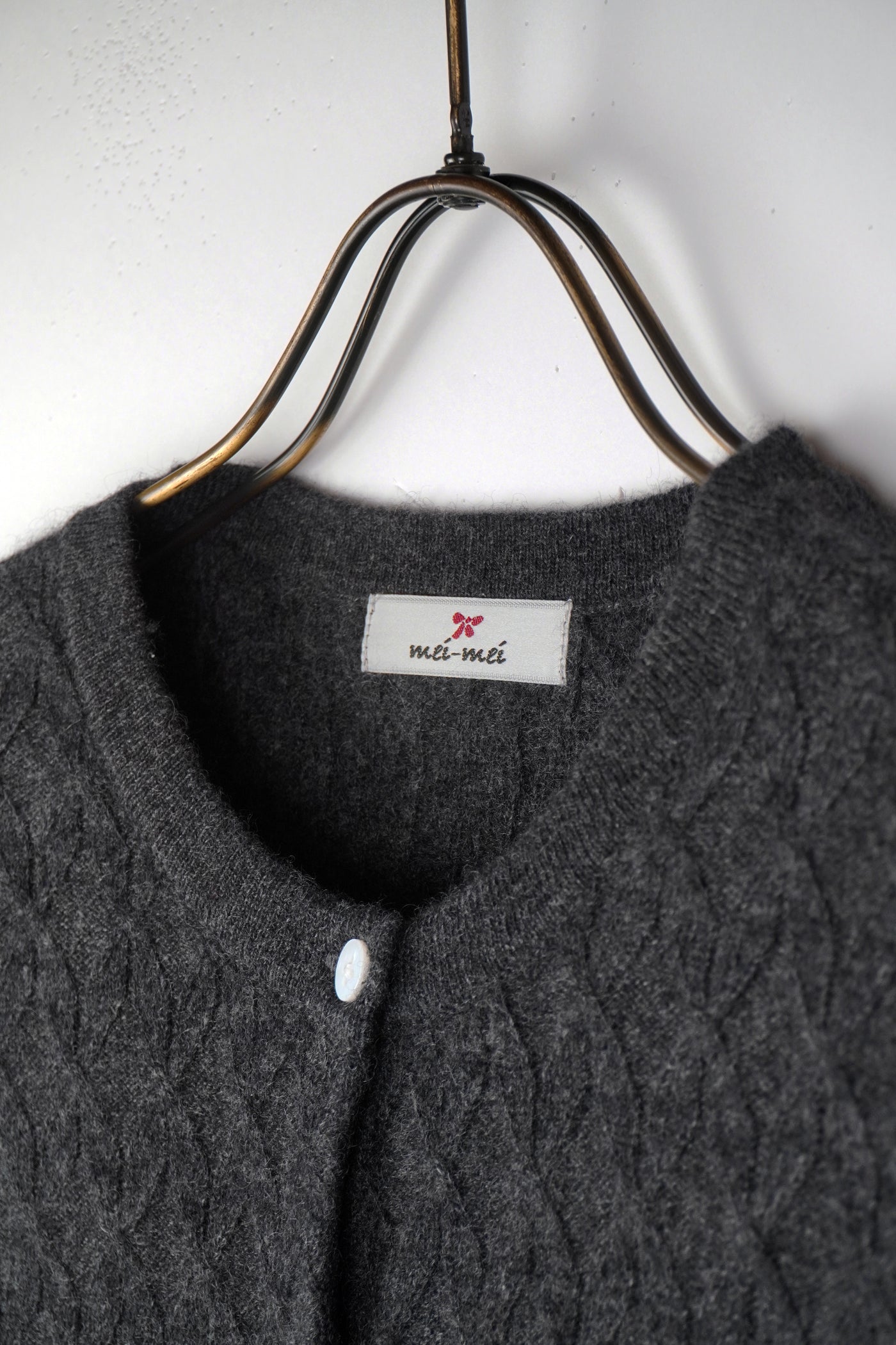 【mei-mei】カシミヤ100％フラワーキャンディー②カーディガン