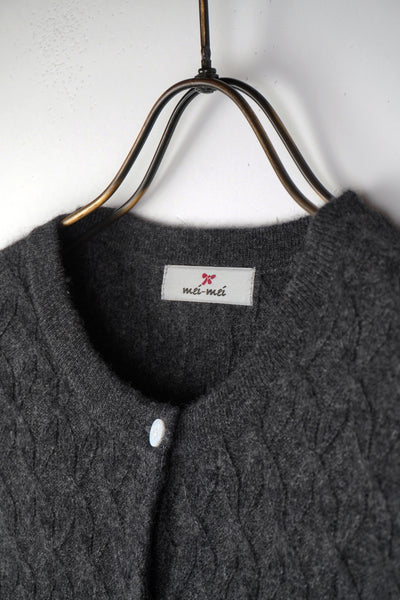 【mei-mei】カシミヤ100％フラワーキャンディー②カーディガン