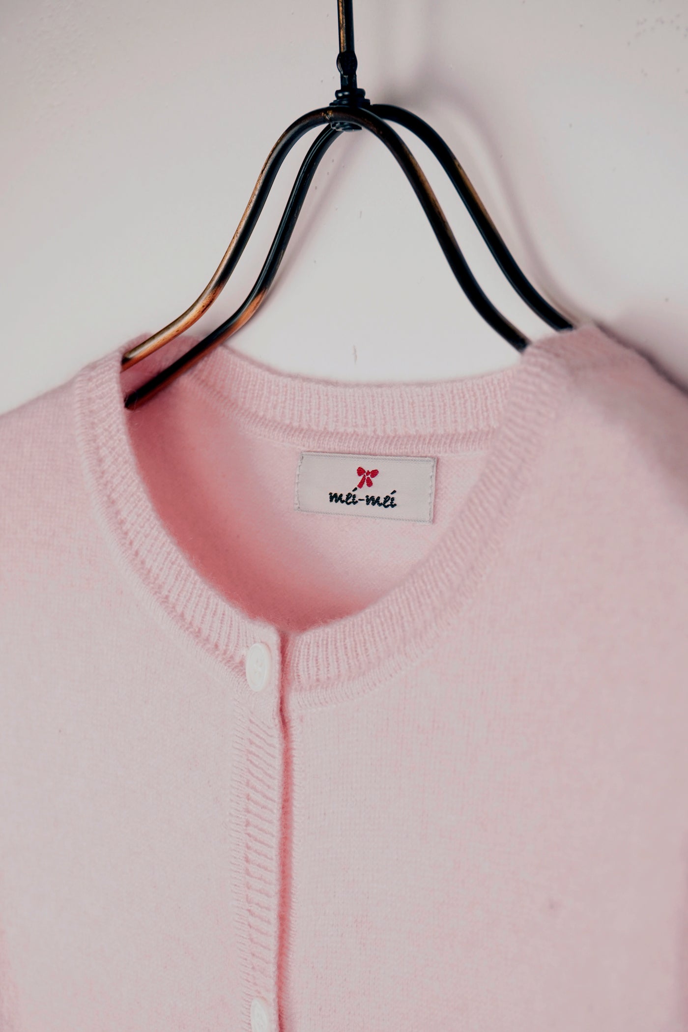 【mei-mei】25カシミヤ100％ベーシックカーディガン