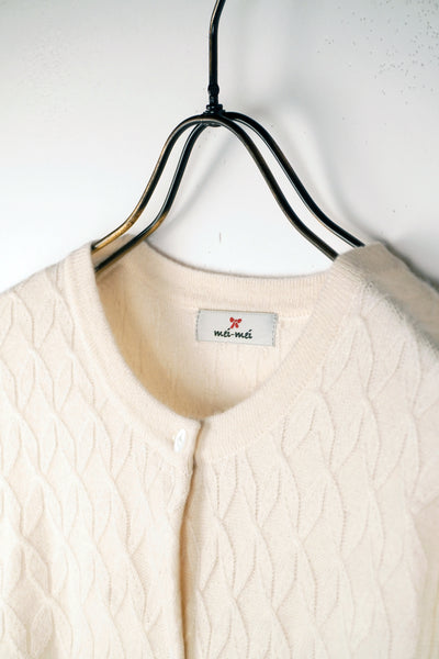 【mei-mei】カシミヤ100％フラワーキャンディー②カーディガン