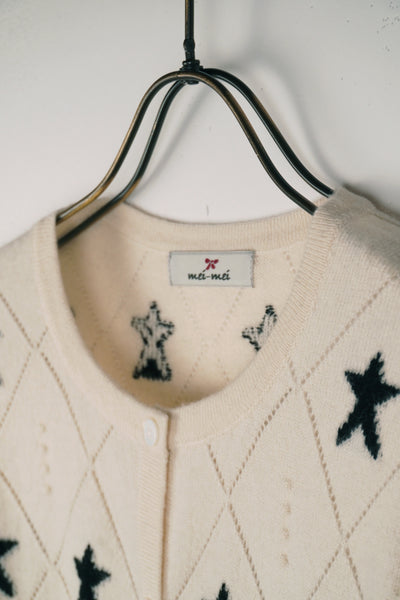 【mei-mei】カシミヤ100％スターダスト②カーディガン