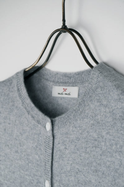 【mei-mei】25カシミヤ100％ベーシックカーディガン