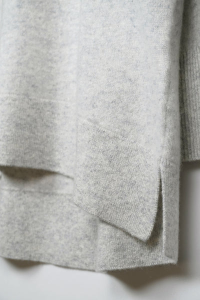 【PLATINUM mei-mei】25カシミヤ100％ソフトリブポロチュニックセーター