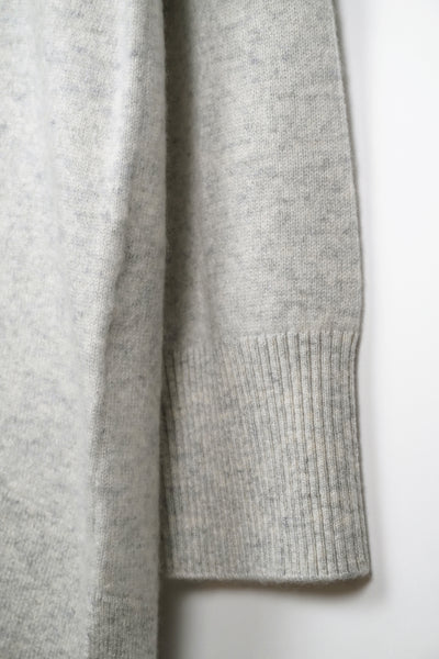 【PLATINUM mei-mei】25カシミヤ100％ソフトリブポロチュニックセーター