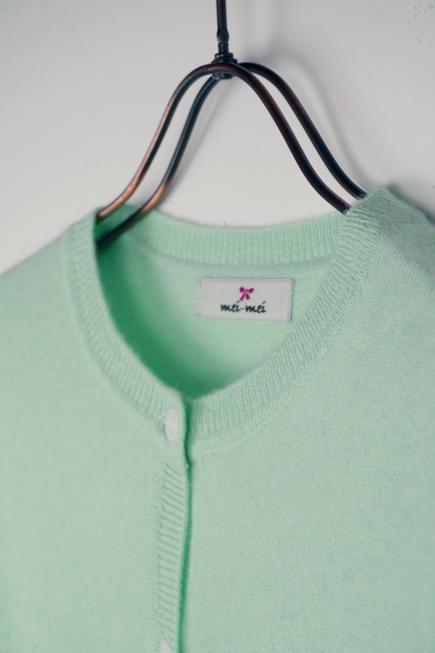 【mei-mei】25カシミヤ100％ベーシックカーディガン