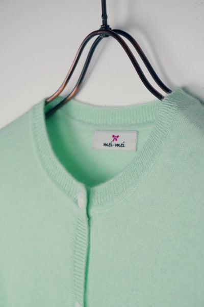 【mei-mei】25カシミヤ100％ベーシックカーディガン