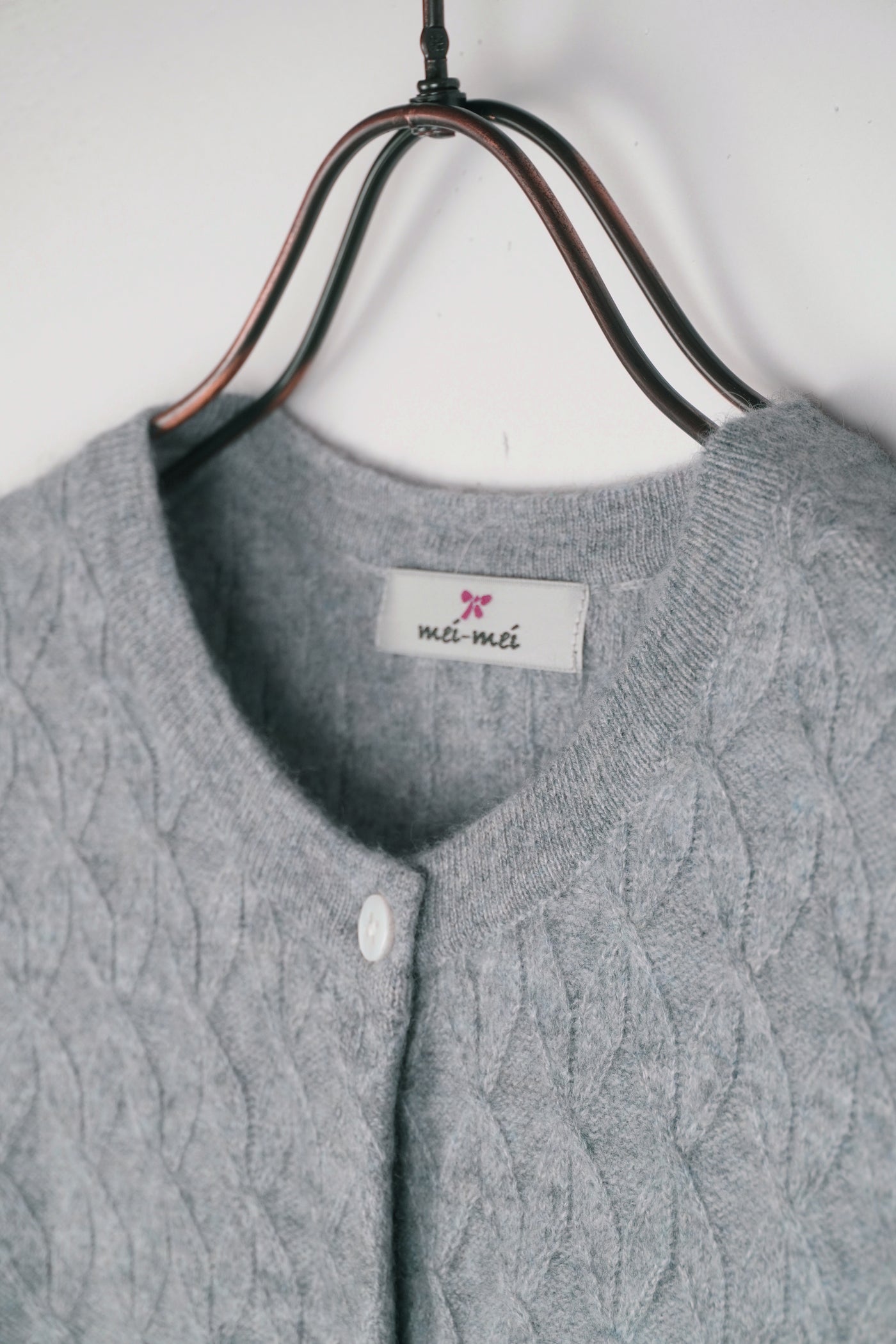 【mei-mei】カシミヤ100％フラワーキャンディー②カーディガン