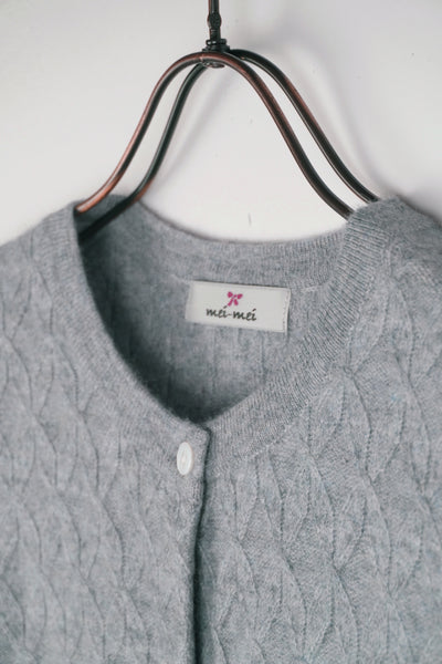 【mei-mei】カシミヤ100％フラワーキャンディー②カーディガン