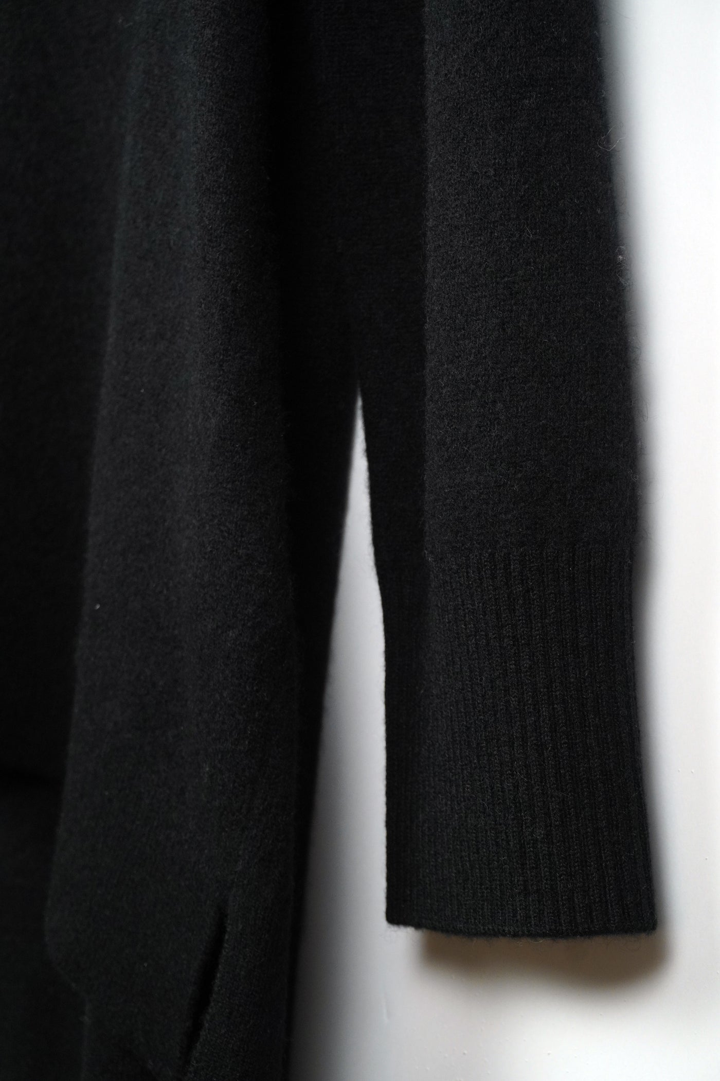 【PLATINUM mei-mei】25カシミヤ100％ソフトリブポロチュニックセーター