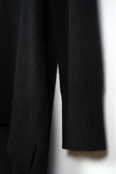 【PLATINUM mei-mei】25カシミヤ100％ソフトリブポロチュニックセーター