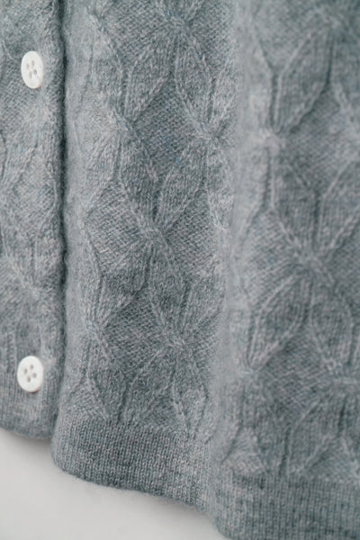 【mei-mei】カシミヤ100％フラワーキャンディー②カーディガン