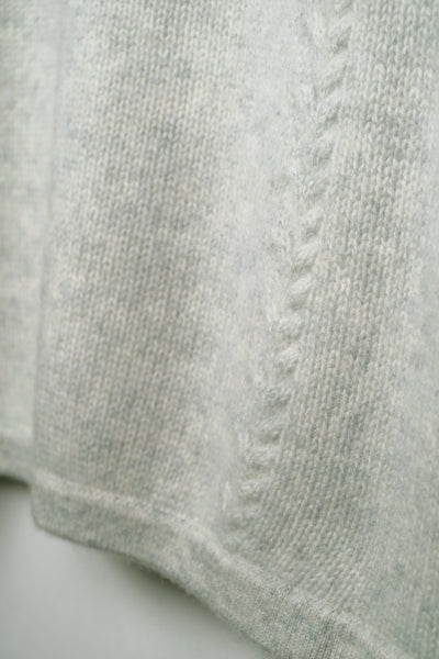 【PLATINUM mei-mei】カシミヤ100％襟スリットハイネックセーター