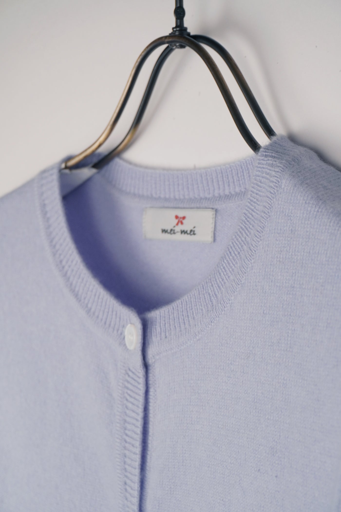 【mei-mei】25カシミヤ100％ベーシックカーディガン