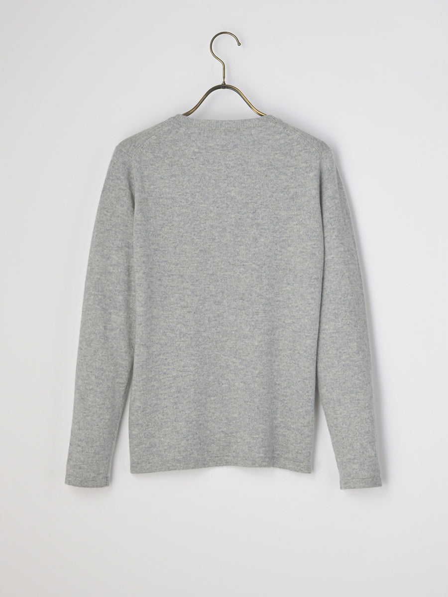 platinum-mei-mei】カシミヤ100％ベーシックカーディガン – プラチナ