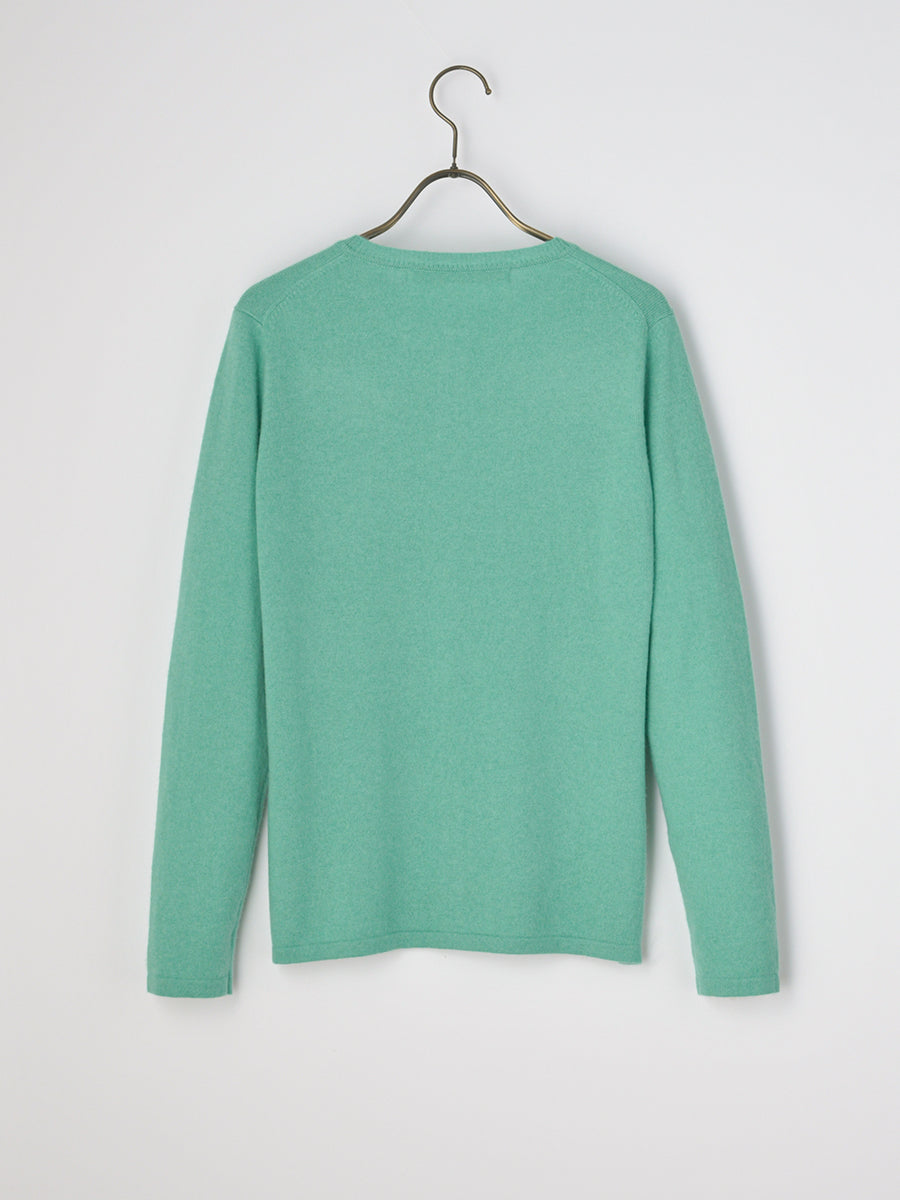 platinum-mei-mei】カシミヤ100％ベーシックカーディガン – プラチナ