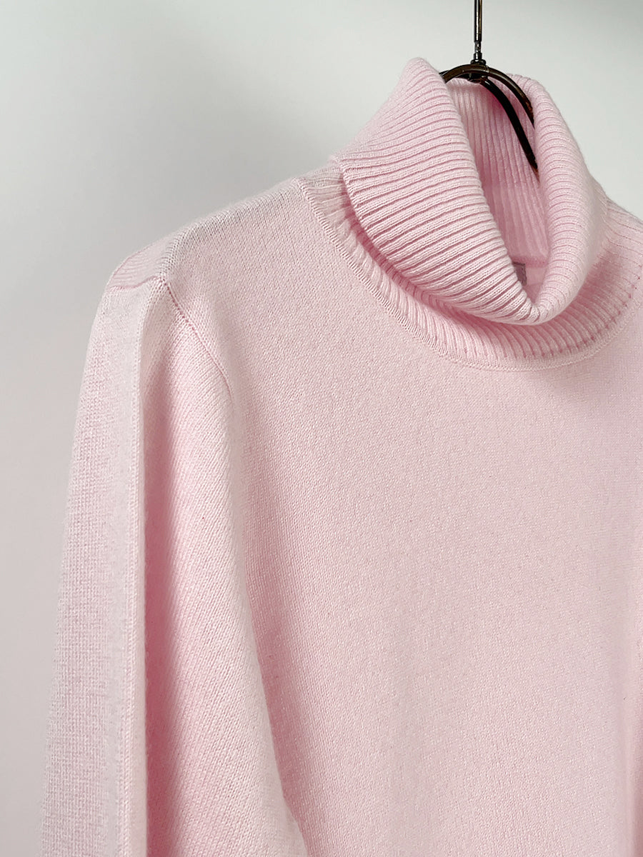 platinum-mei-mei】カシミヤ100％ベーシックタートルセーター