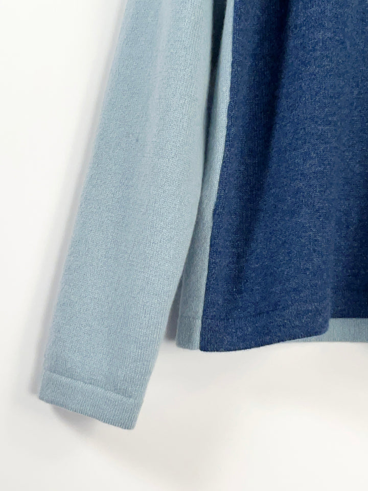 platinum-mei-mei】カシミヤ100％チェンジレースクルーネックセーター