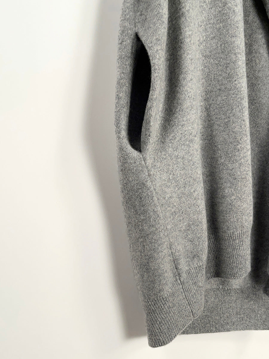platinum-mei-mei】カシミヤ100％エレガントカーディガン – プラチナ