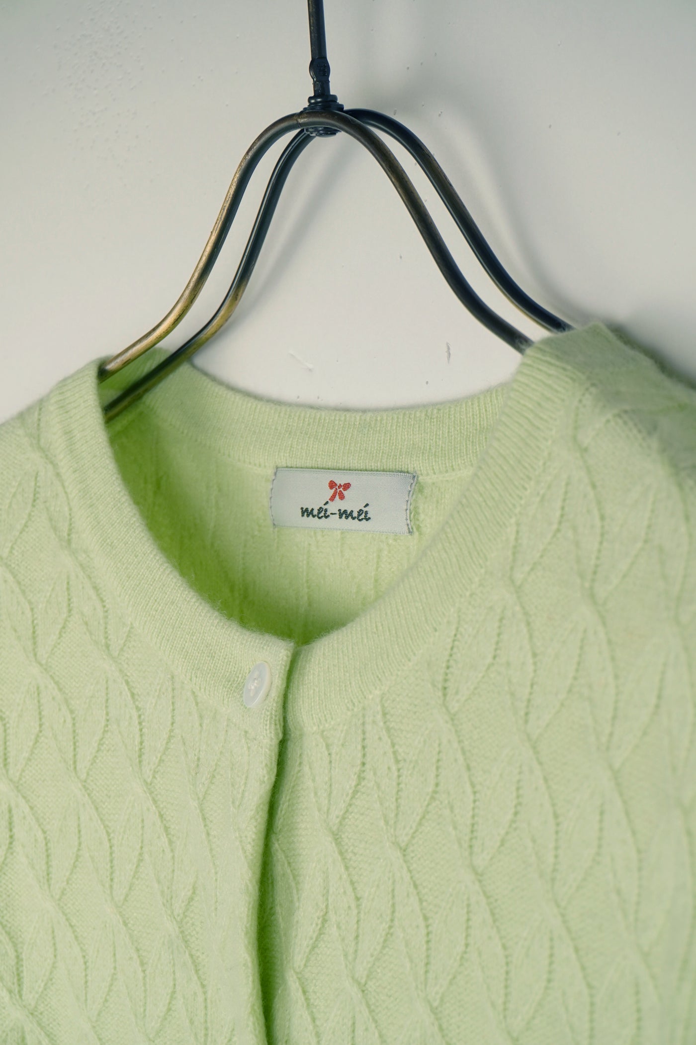 【mei-mei】カシミヤ100％フラワーキャンディー②カーディガン