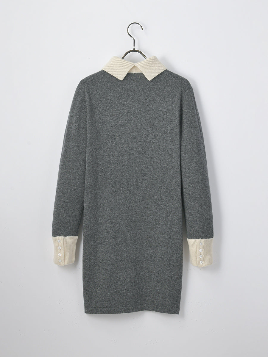 CASHYAGE カシミヤ100%星柄ニット カシヤージュ（CASHYAGE