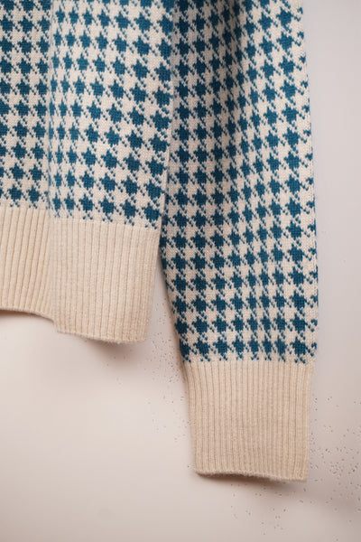 【mei-mei】25シルクカシミヤ千鳥セーター