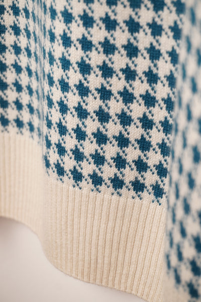 【mei-mei】25シルクカシミヤ千鳥セーター