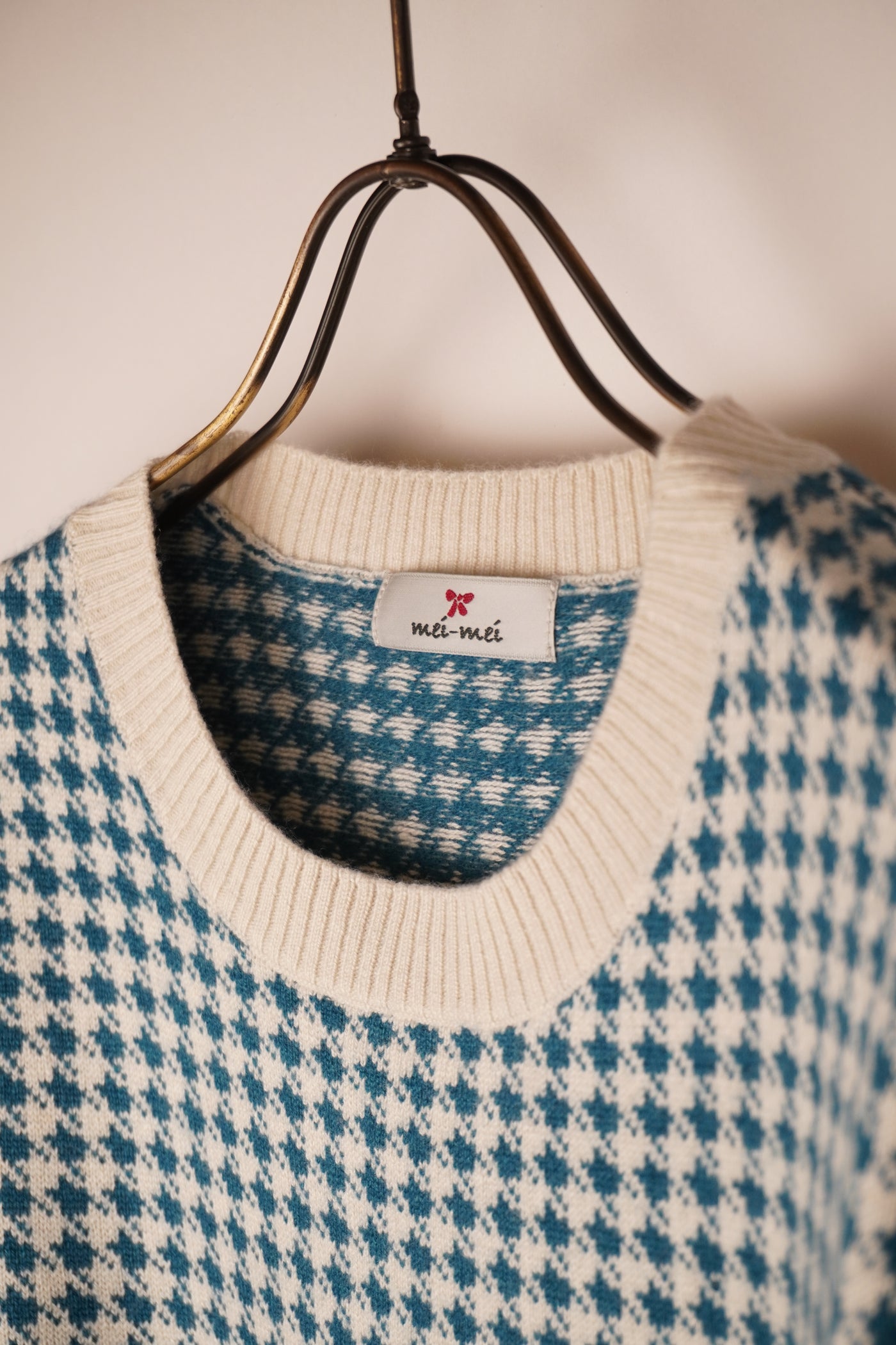 【mei-mei】25シルクカシミヤ千鳥セーター