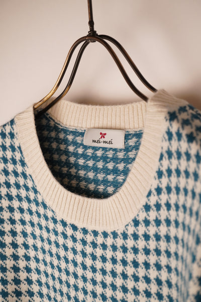 【mei-mei】25シルクカシミヤ千鳥セーター
