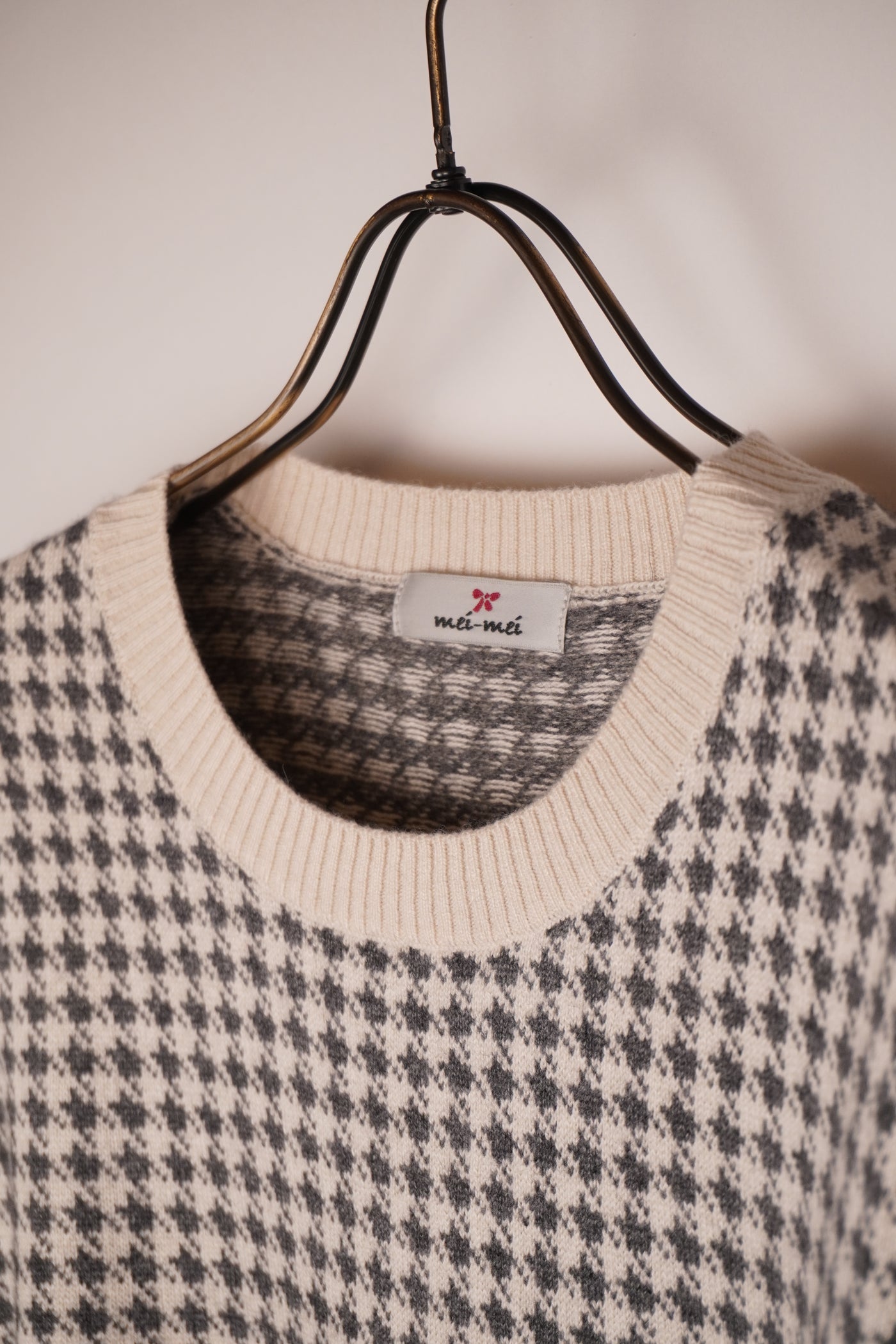 【mei-mei】25シルクカシミヤ千鳥セーター