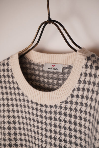 【mei-mei】25シルクカシミヤ千鳥セーター