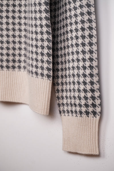 【mei-mei】25シルクカシミヤ千鳥セーター