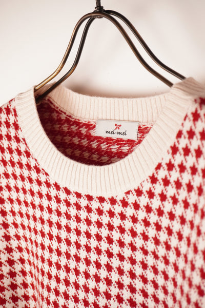 【mei-mei】25シルクカシミヤ千鳥セーター
