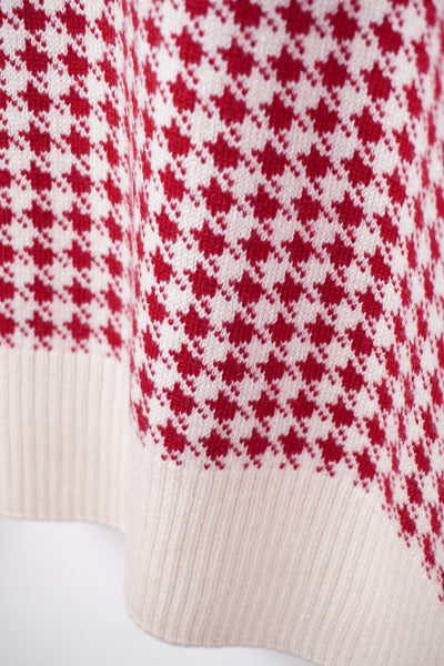 【mei-mei】25シルクカシミヤ千鳥セーター