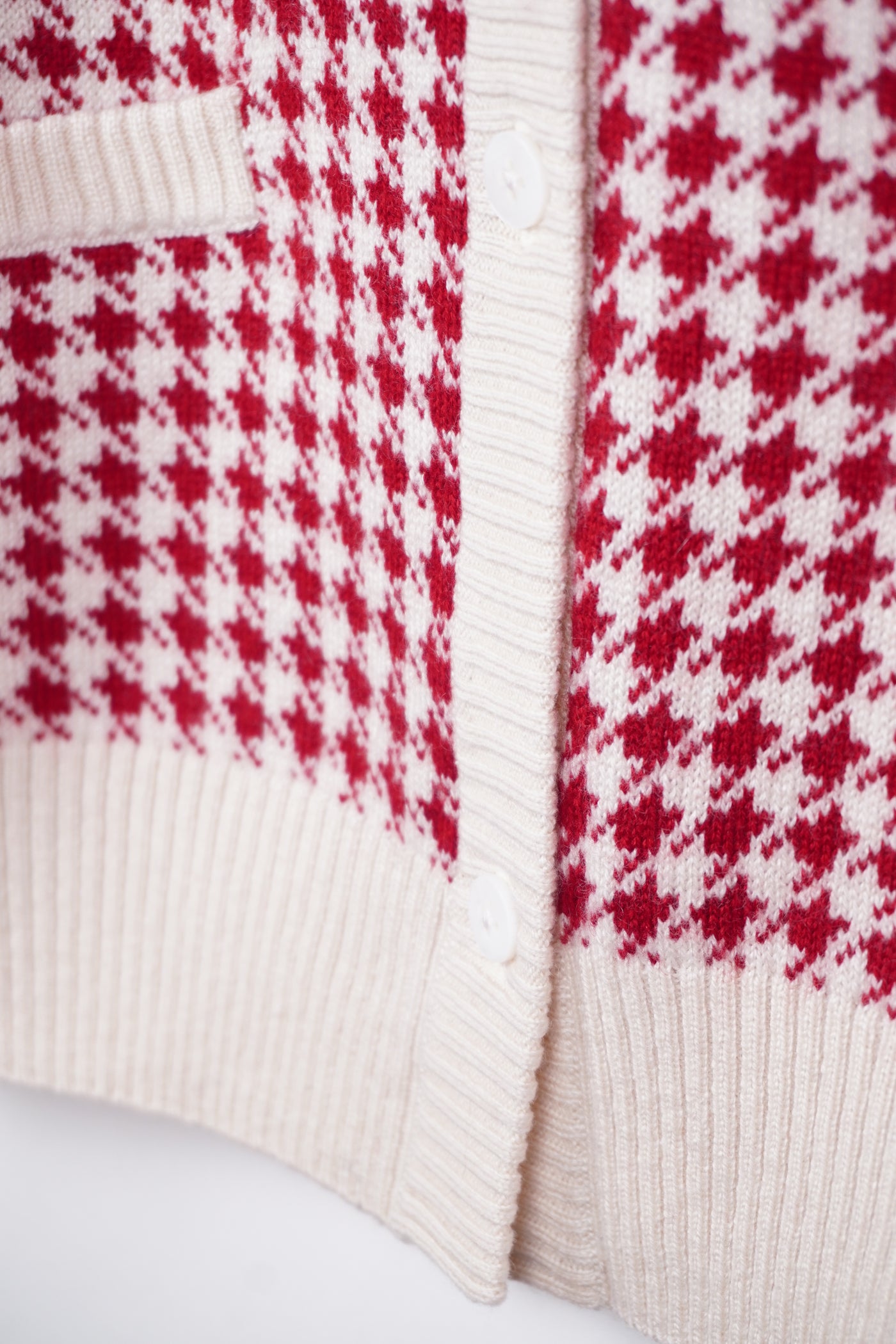 【mei-mei】25シルクカシミヤ千鳥カーディガン