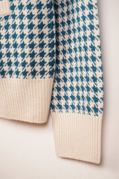 【mei-mei】25シルクカシミヤ千鳥カーディガン