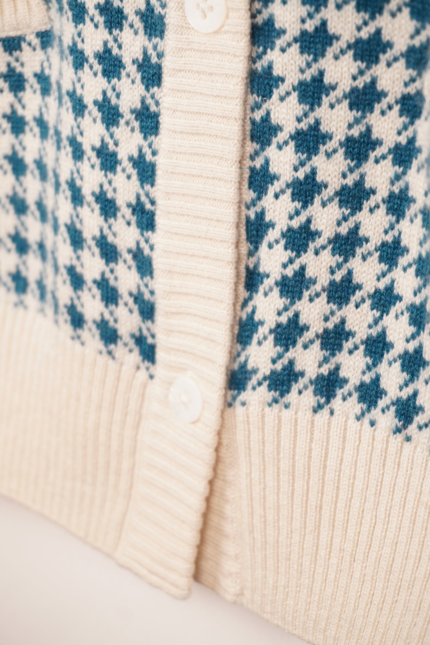 【mei-mei】25シルクカシミヤ千鳥カーディガン