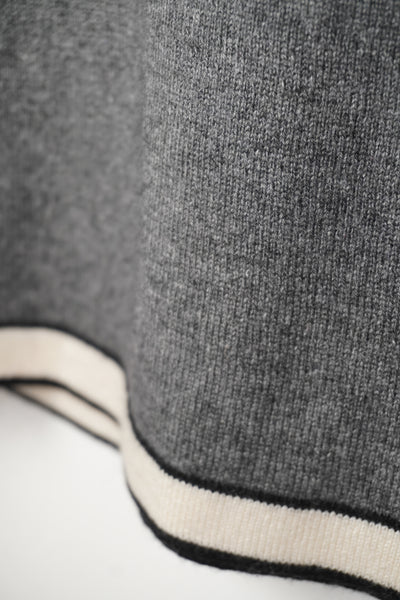 【mei-mei】25シルクカシミヤ配色ポケットセーター