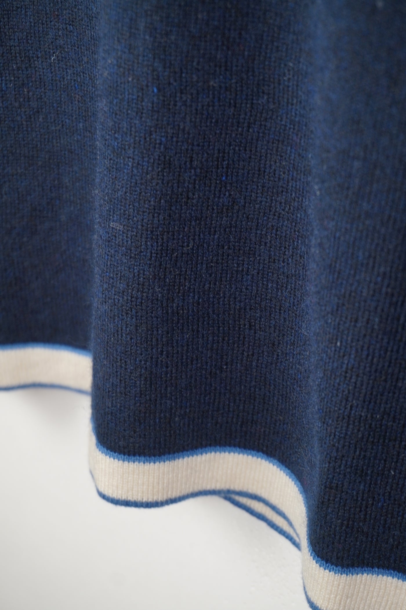 【mei-mei】25シルクカシミヤ配色ポケットセーター