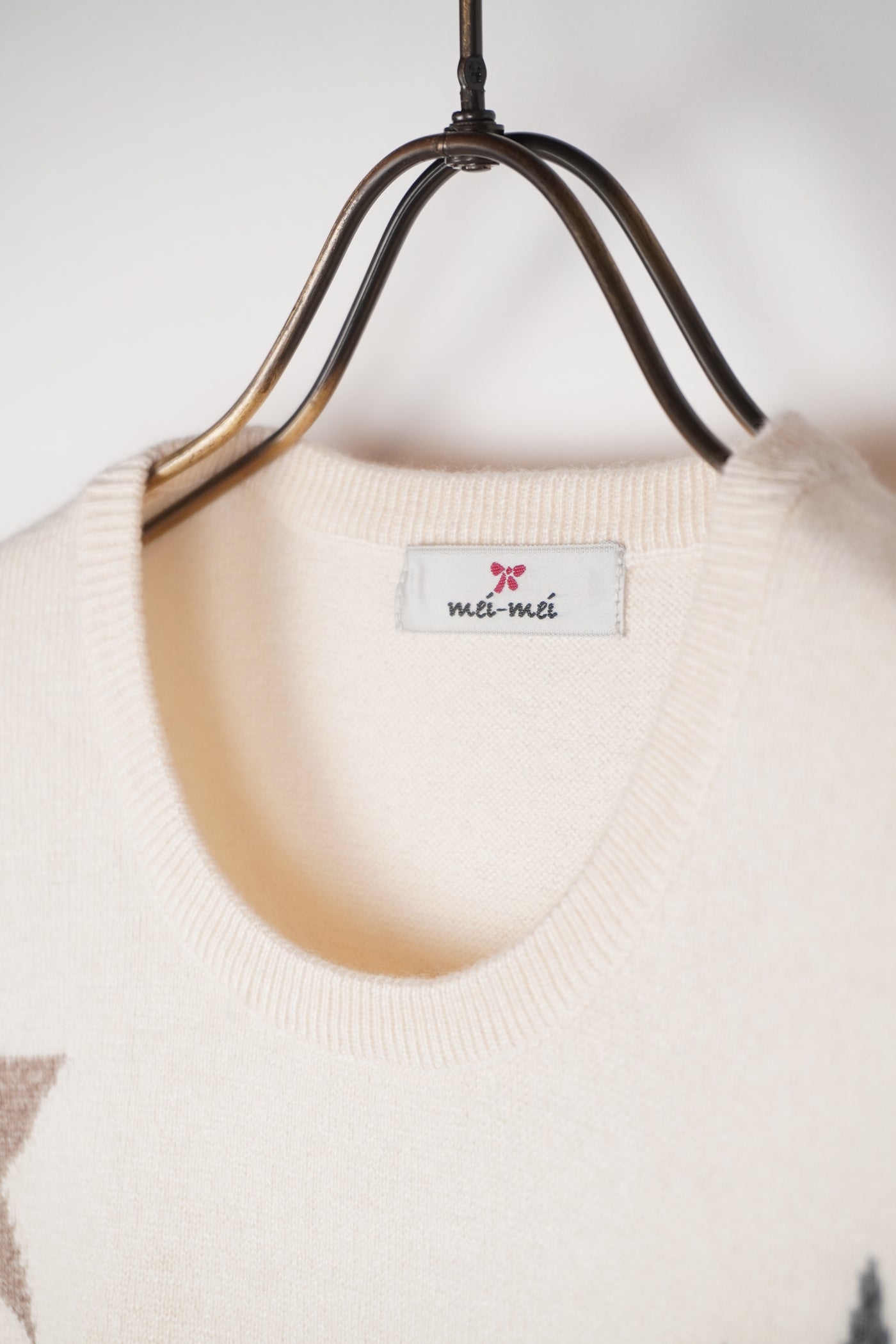 【mei-mei】25シルクカシミヤスターダストクルーネックセーター