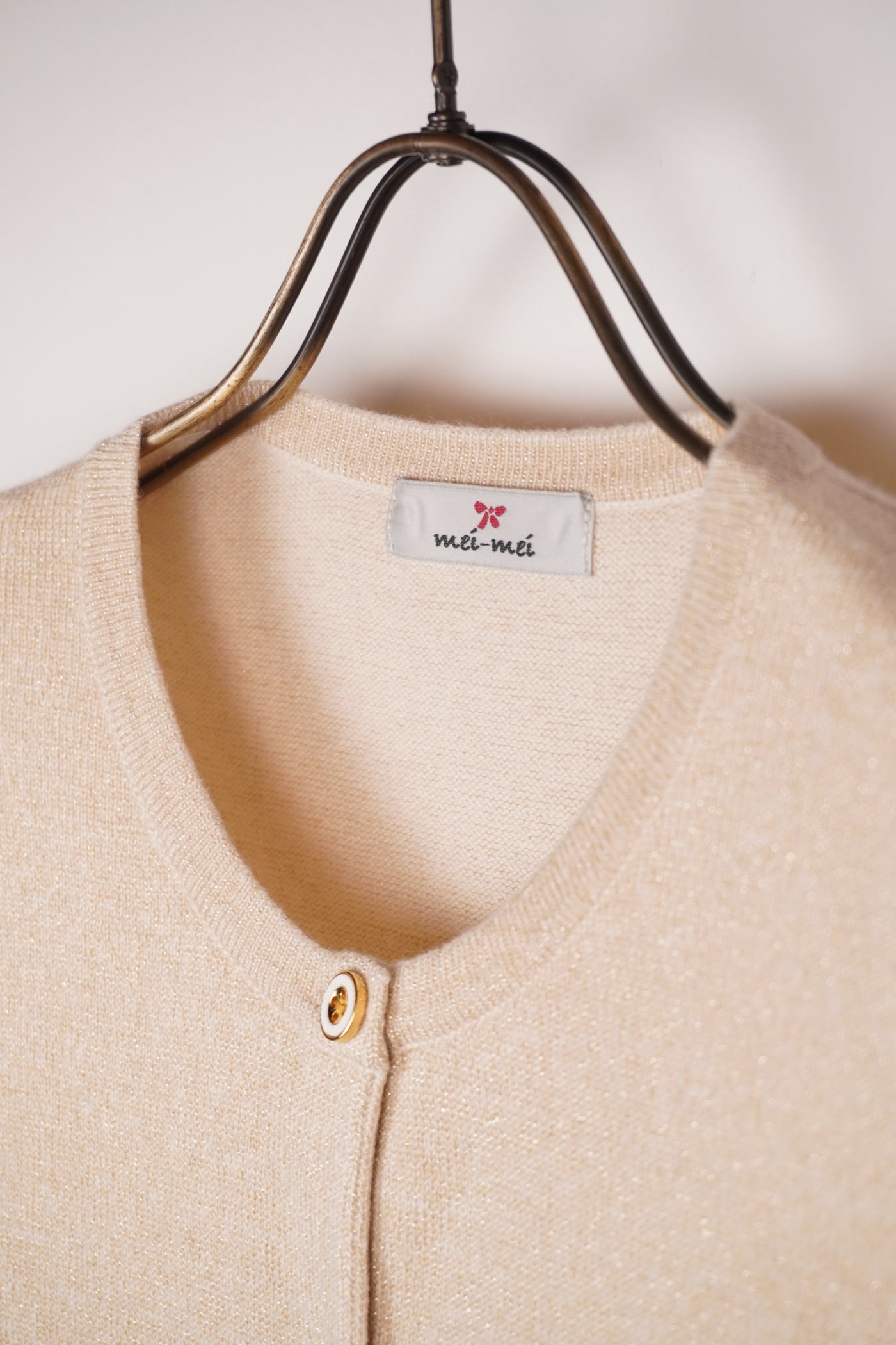 【mei-mei】25シルクカシミヤALLラメカーディガン②