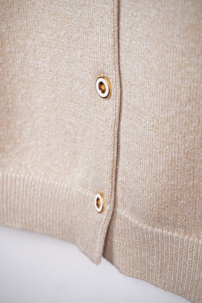 【mei-mei】25シルクカシミヤALLラメカーディガン②