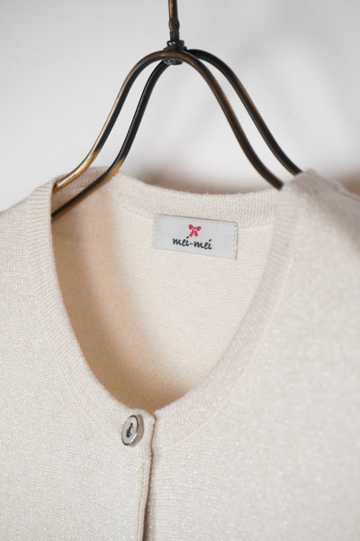 【mei-mei】25シルクカシミヤALLラメカーディガン②