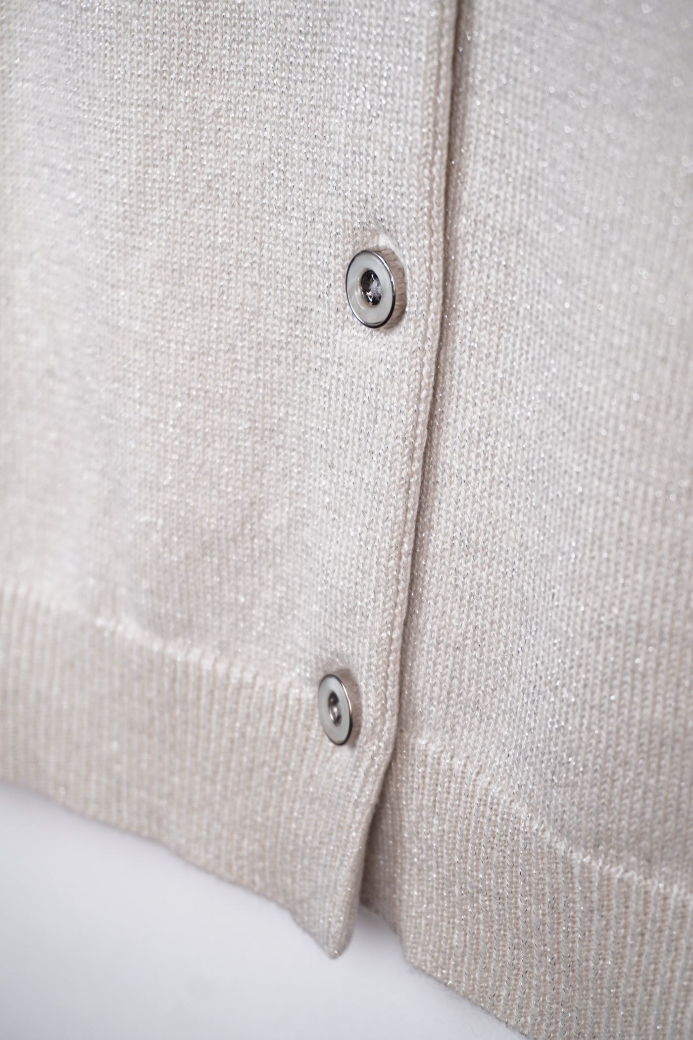 【mei-mei】25シルクカシミヤALLラメカーディガン②