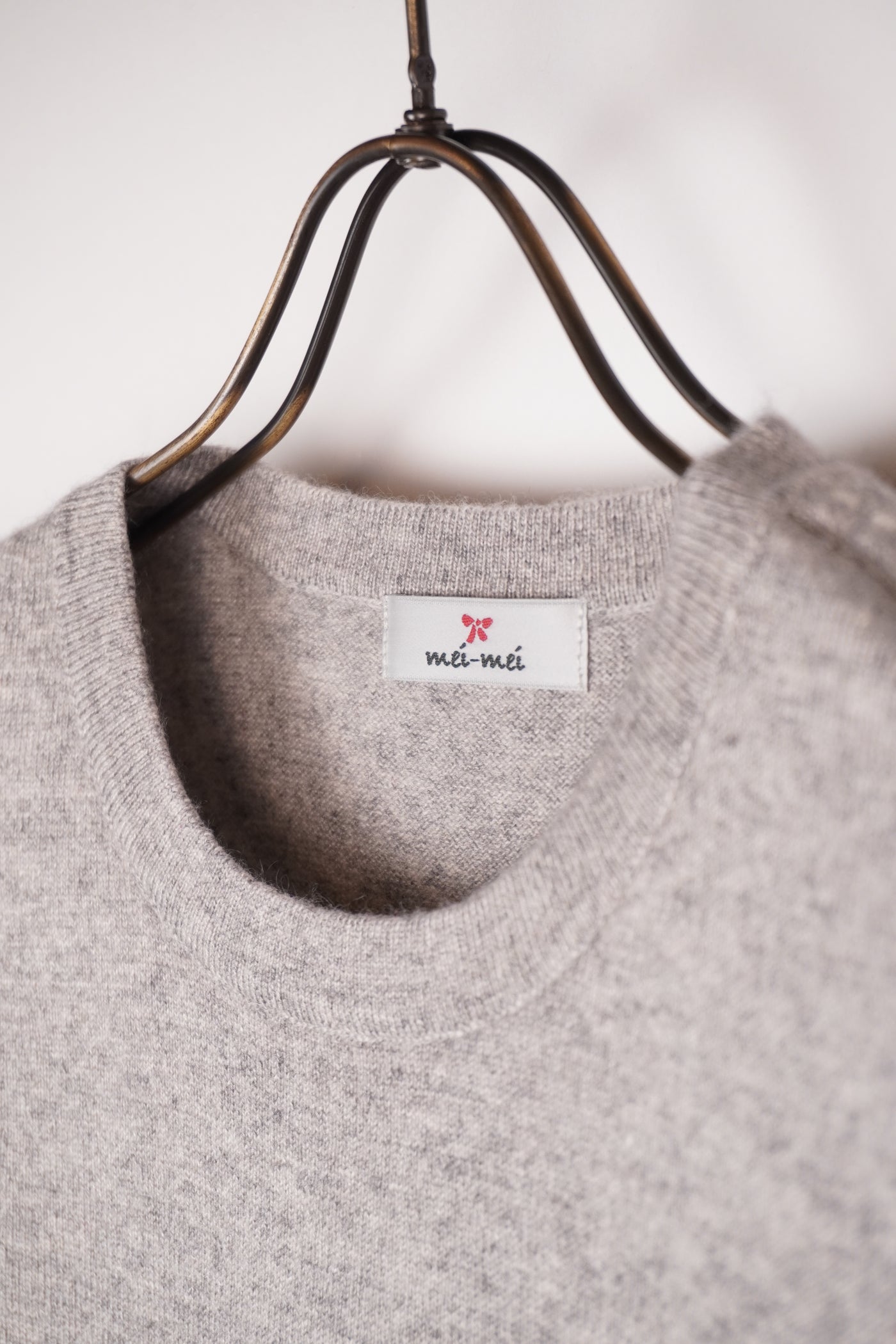 【mei-mei】25シルクカシミヤトップラインセーター